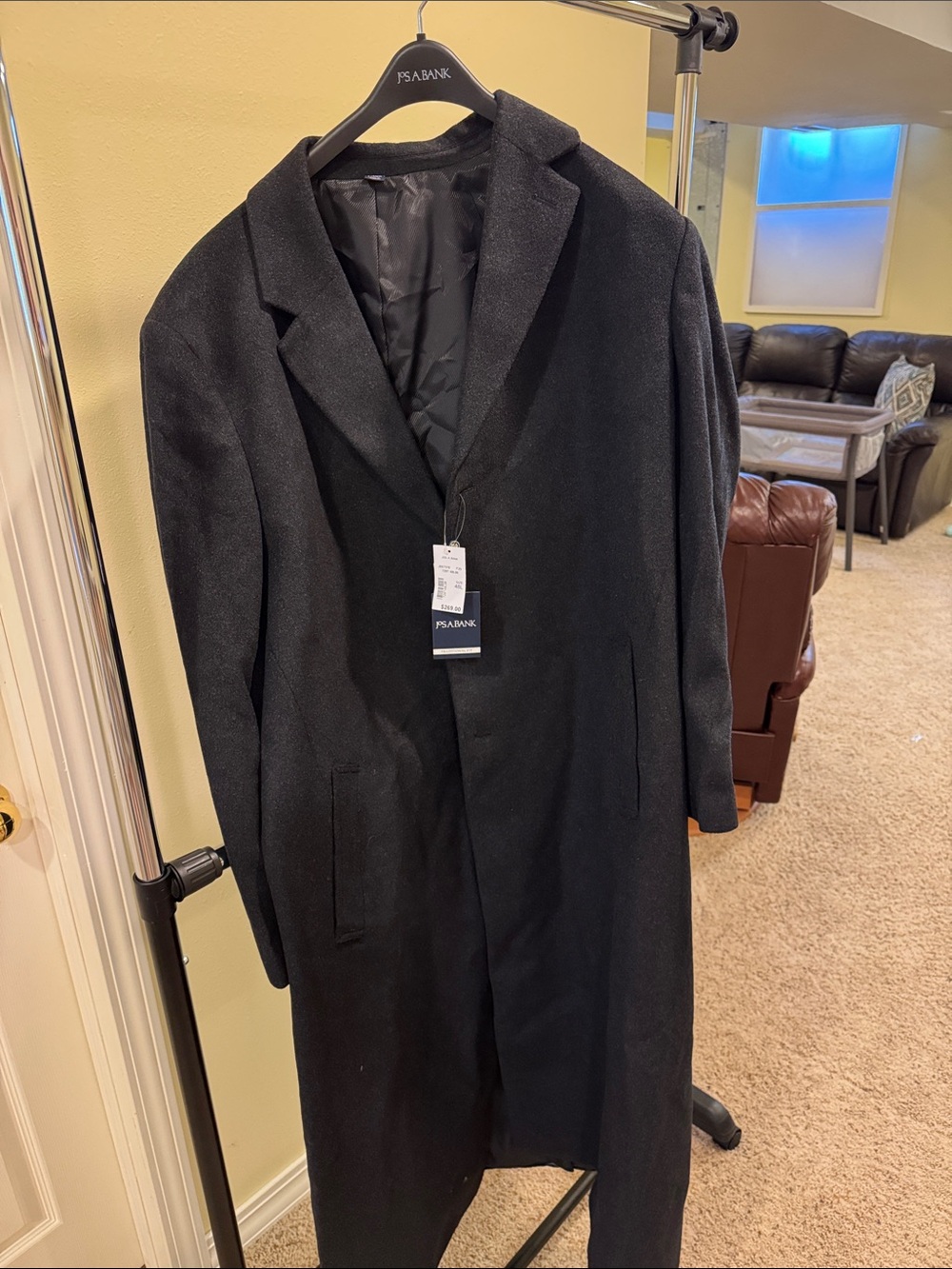 Men’s Black Overcoat